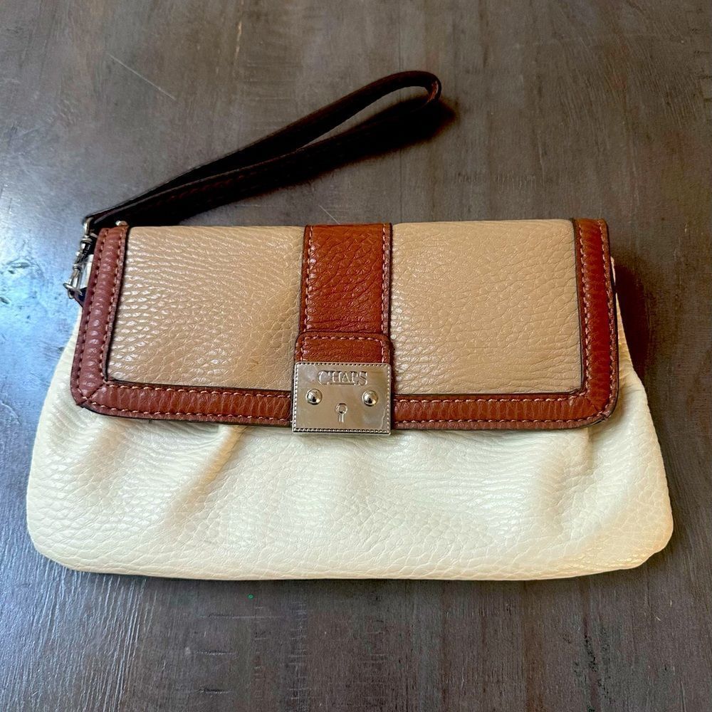 Chaps Marisa, color block wristlet.